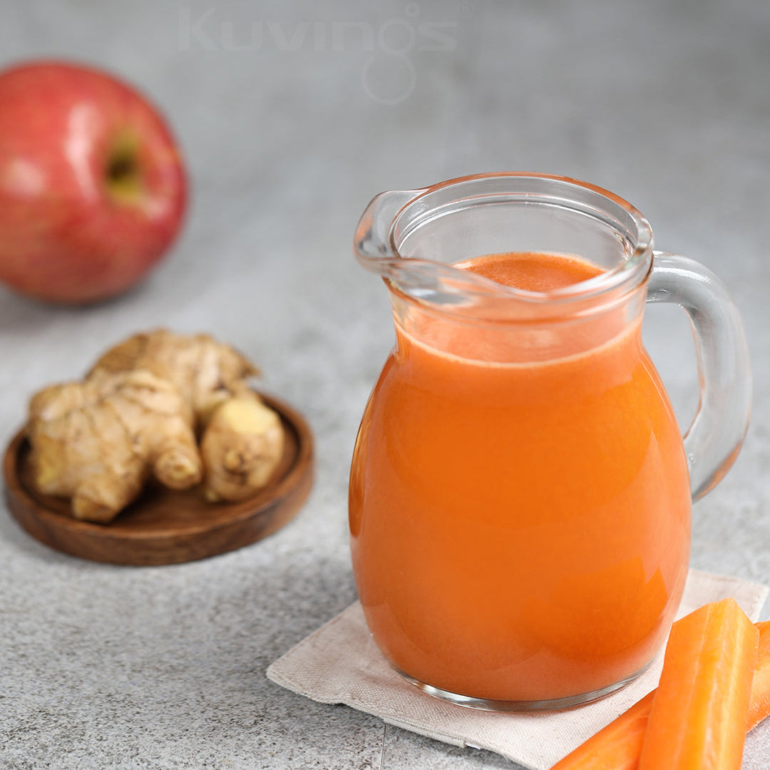 Sweet Carrot Juice with Ginger Fragrance