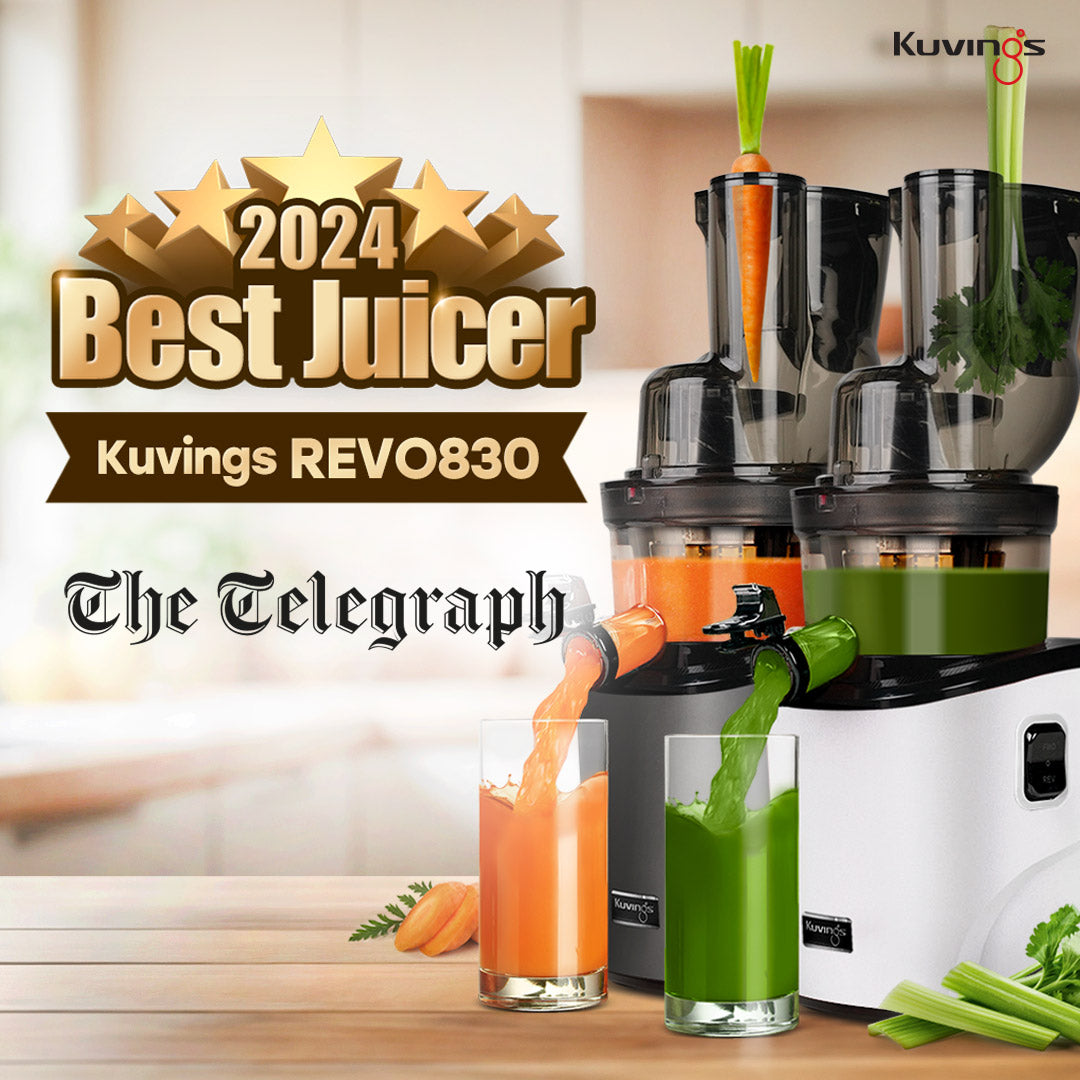 The Telegraph selects the REVO830 as the "BEST OVERALL" juicer of 2024.