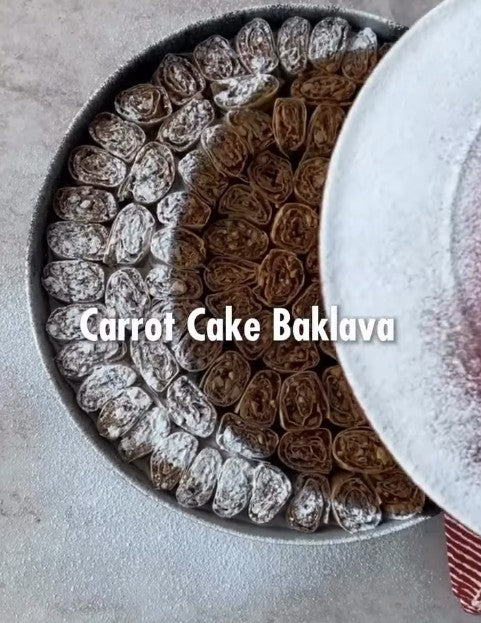 Carrot Pulp Baklava with Fresh Carrot Syrup