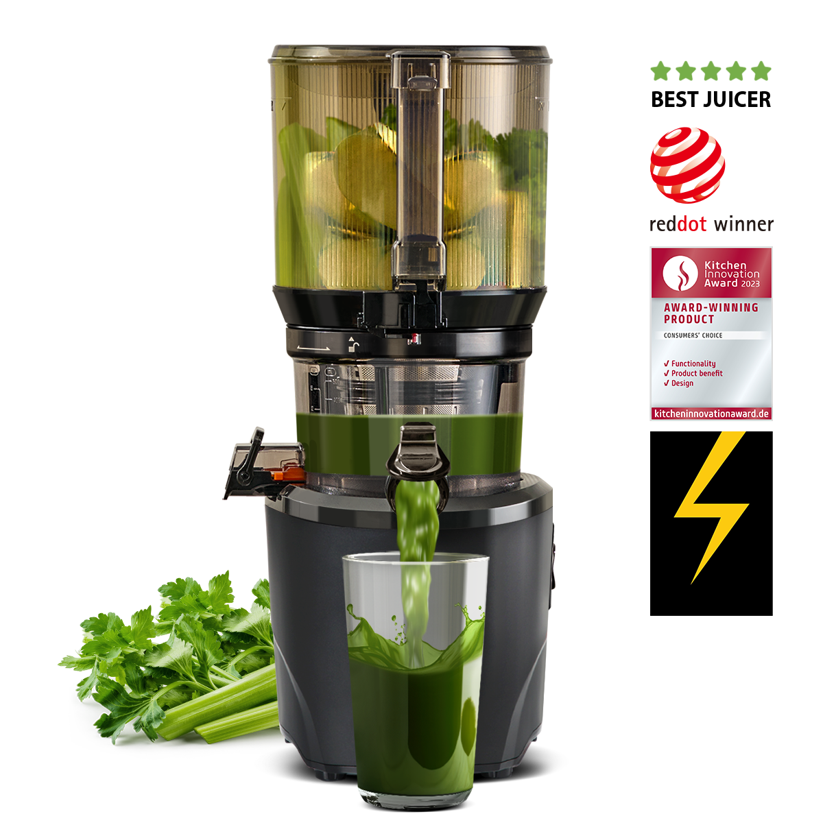 Kuvings Whole Slow Juicer EVO-800 12カップ 【公式通販】